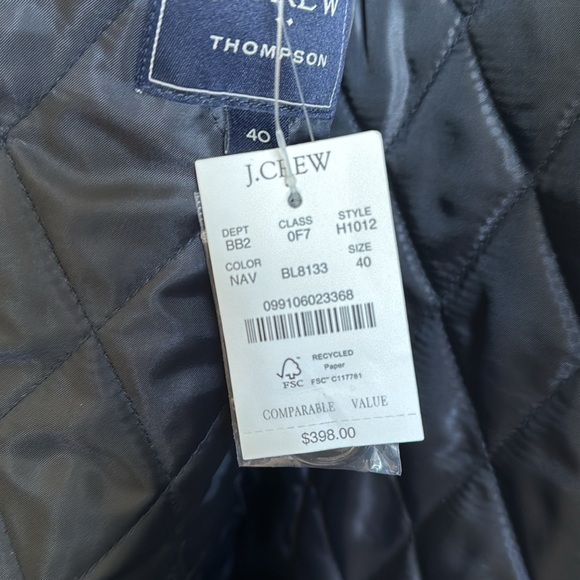 J Crew Thompson Top Coat size 40R NWT - Picture 4 of 7